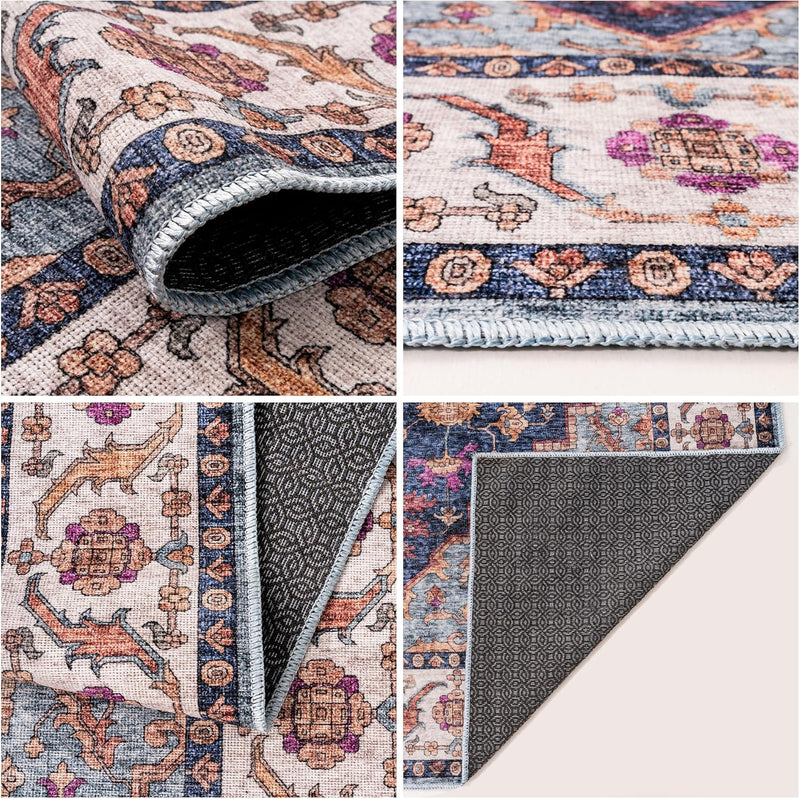 Washable Rug -%63 Cotton Low Pile Carpet