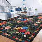 Washable Rugs Living Room Non Slip Floor