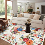 Washable Rugs Living Room Non Slip Floor