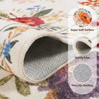Washable Rugs Living Room Non Slip Floor