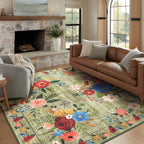 Washable Rugs Living Room Non Slip Floor