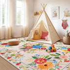 Washable Rugs Living Room Non Slip Floor