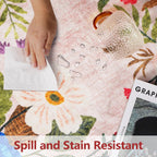 Washable Rugs Living Room Non Slip Floor