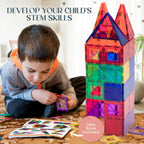 Magnet Building Tiles Set for Kids 56 Pcs