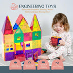 Magnet Building Tiles Set for Kids 56 Pcs