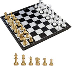 Magnetic Chess Set with Folding Board and Pieces