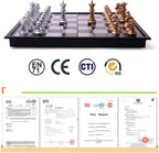 Magnetic Chess Set with Folding Board and Pieces