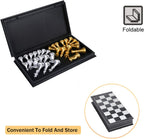 Magnetic Chess Set with Folding Board and Pieces
