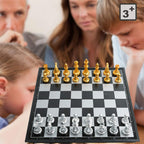 Magnetic Chess Set with Folding Board and Pieces