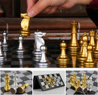Magnetic Chess Set with Folding Board and Pieces