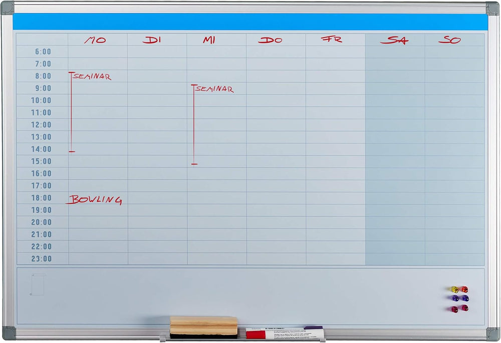 Magnetic Whiteboard Daily Planner for Walls Wipeable Planning