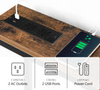 Console Table with Power Outlets 160CM Narrow