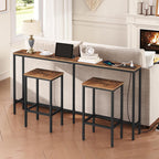 Console Table with Power Outlets 160CM Narrow