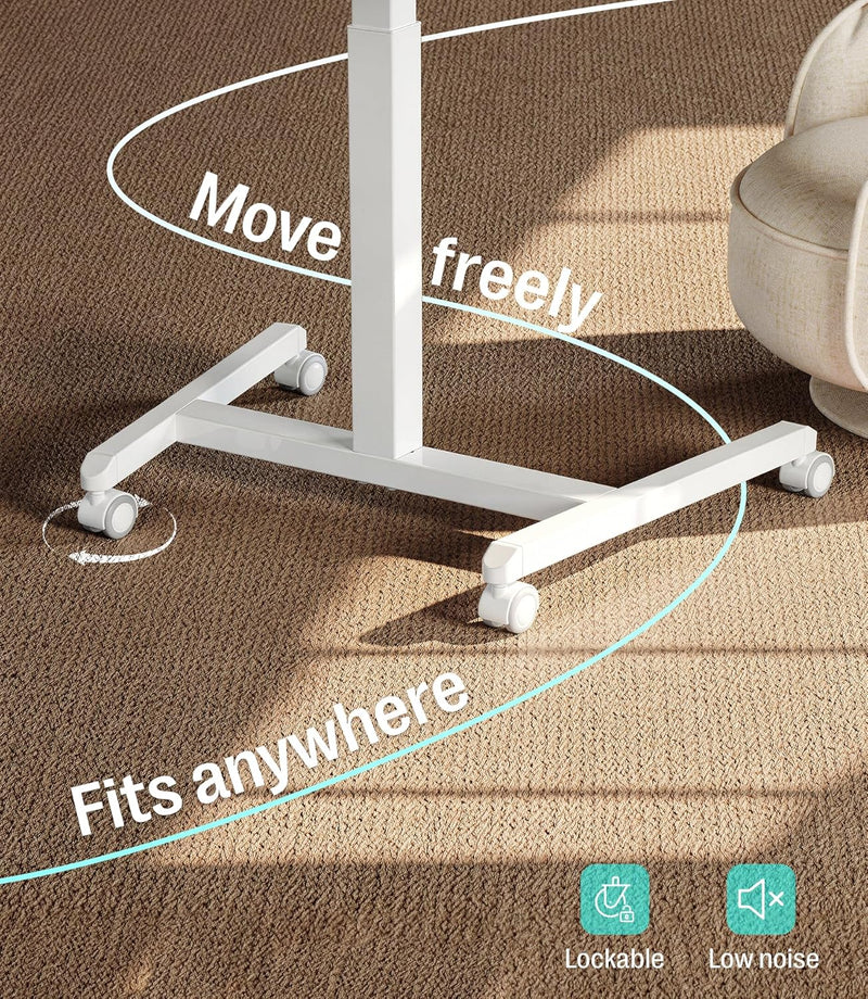 Fit Pro Over Bed Table with Wheels Height