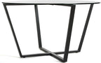 Mango Steam Round Metro Glass Coffee Table Side