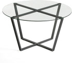 Clear Glass & Black Base