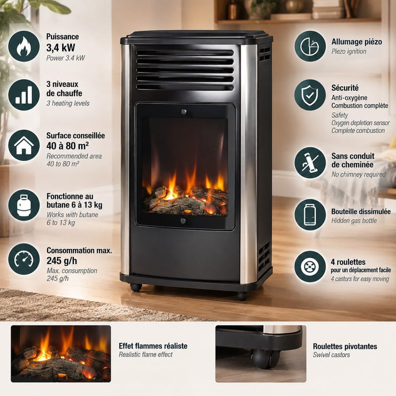 Manhattan Contemporary Calor Gas Heater