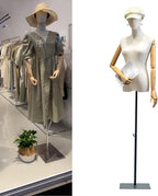 Mannequin Body Female Tailors Dummy Torso with Wooden