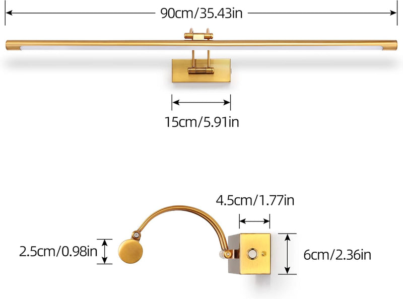 LED Bathroom Vanity Light Fixture 12W 60CM Cabinet