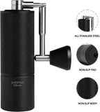 Manual Stainless Steel Coffee Bean Grinder with Foldable