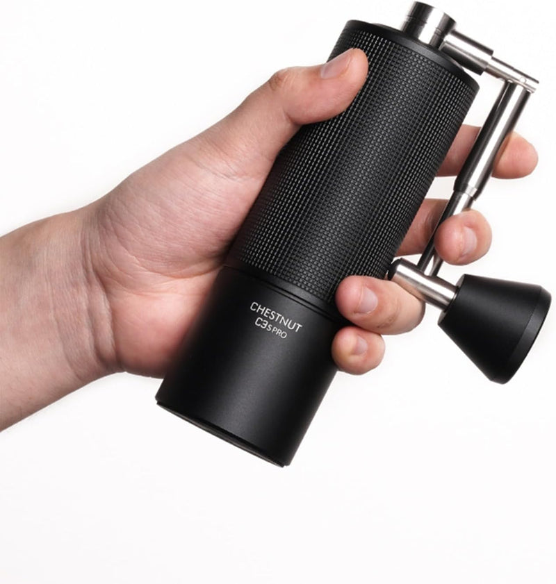 Manual Stainless Steel Coffee Bean Grinder with Foldable