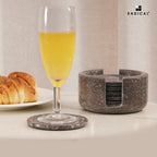 Marble Coasters for Drinks 3.5 Inch Round (Set of 6)