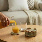 Marble Coasters for Drinks 3.5 Inch Round (Set of 6)