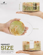 Marble Coasters for Drinks 3.5 Inch Round (Set of 6)