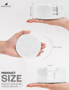 Marble Coasters for Drinks 3.5 Inch Round (Set of 6)