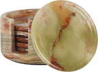 Marble Coasters for Drinks 3.5 Inch Round (Set of 6)
