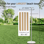 Marble Free Standing Towel Rail 150CM Tall