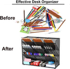 Marbrasse Mesh Desk Organiser Pen Holders Tidy Desktop
