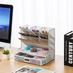Marbrasse Mesh Desk Organiser Pen Holders Tidy Desktop