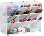 Marbrasse Mesh Desk Organiser Pen Holders Tidy Desktop