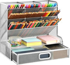 Marbrasse Mesh Desk Organiser Pen Holders Tidy Desktop