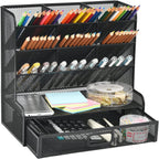 Marbrasse Mesh Desk Organiser Pen Holders Tidy Desktop