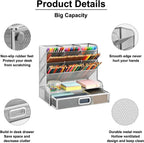 Marbrasse Mesh Desk Organiser Pen Holders Tidy Desktop