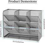 Marbrasse Mesh Desk Organiser Pen Holders Tidy Desktop