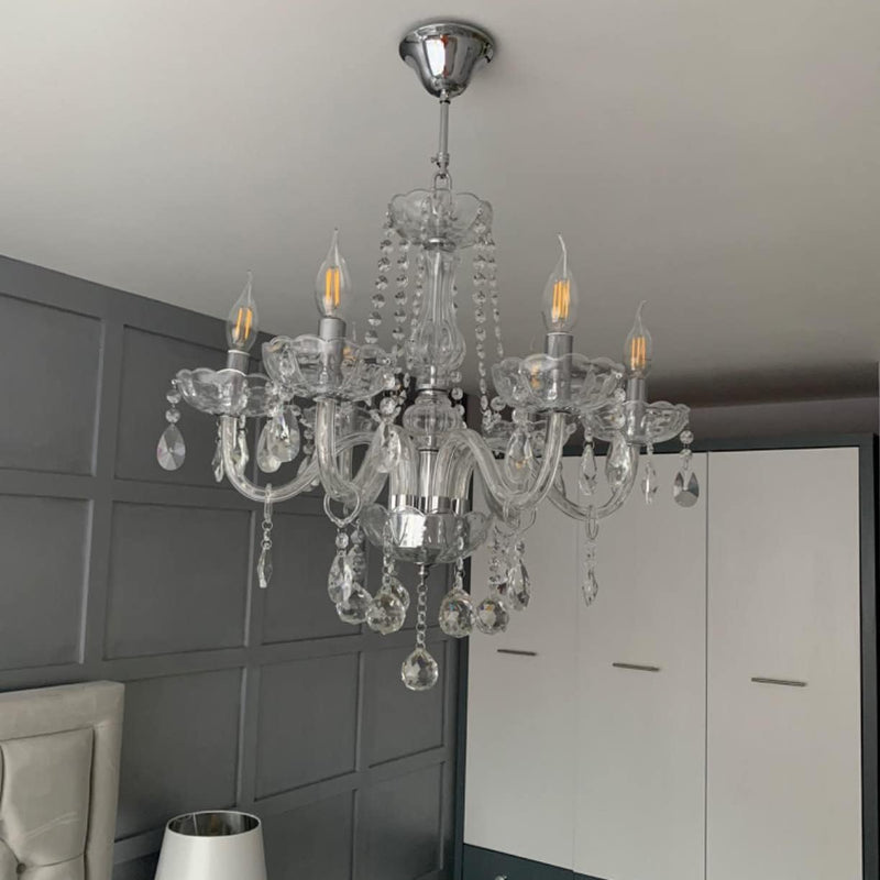 Maria Theresa Crystal Chandelier Clear K9 Glass Ceiling