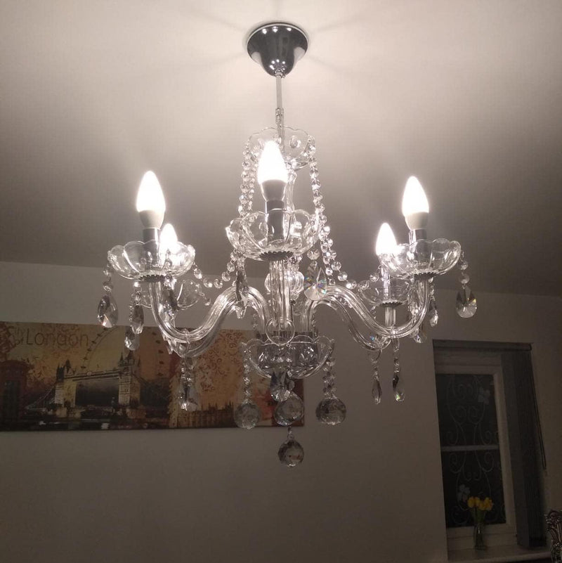 Maria Theresa Crystal Chandelier Clear K9 Glass Ceiling
