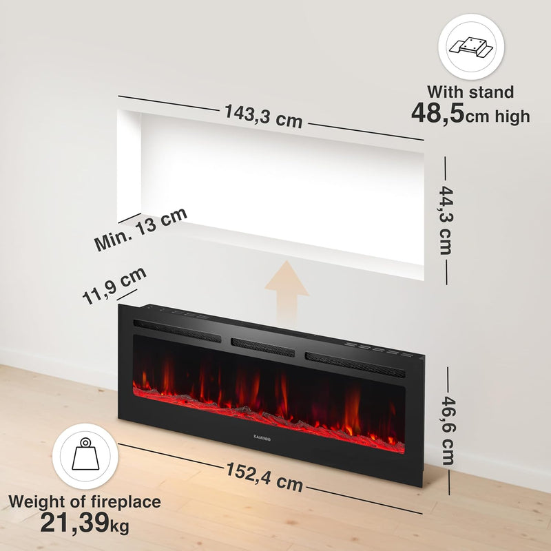 Marlon Pro 24 Electric Fire with Heater
