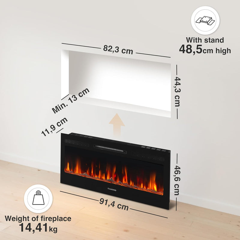 Marlon Pro 24 Electric Fire with Heater