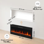 Marlon Pro 24 Electric Fire with Heater
