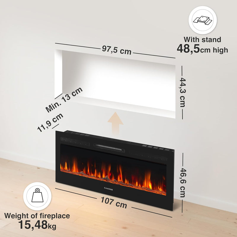 Marlon Pro 24 Electric Fire with Heater