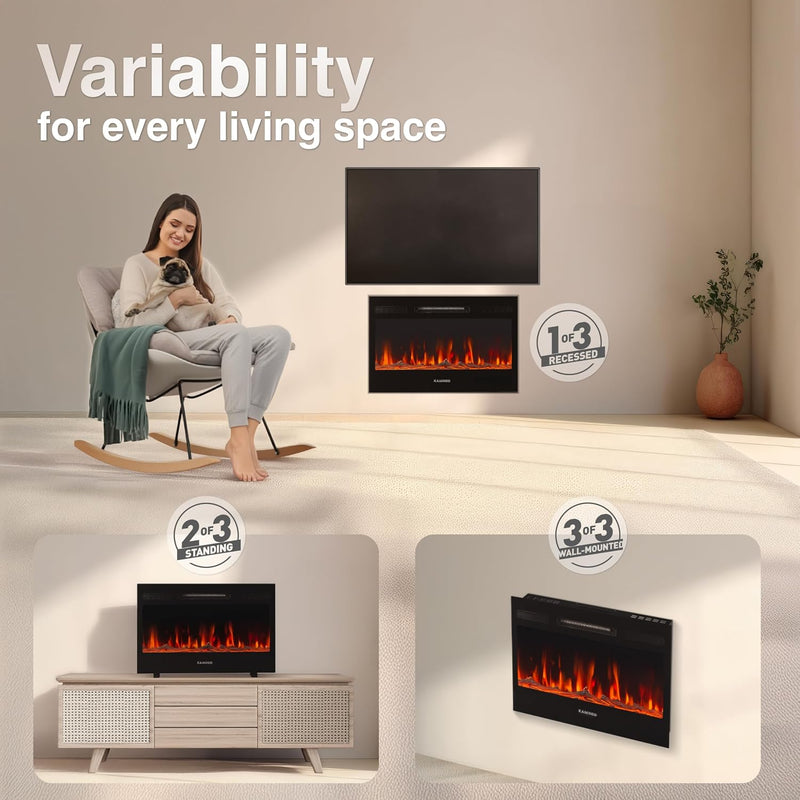 Marlon Pro 24 Electric Fire with Heater