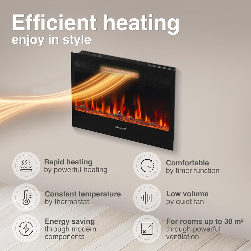 Marlon Pro 24 Electric Fire with Heater
