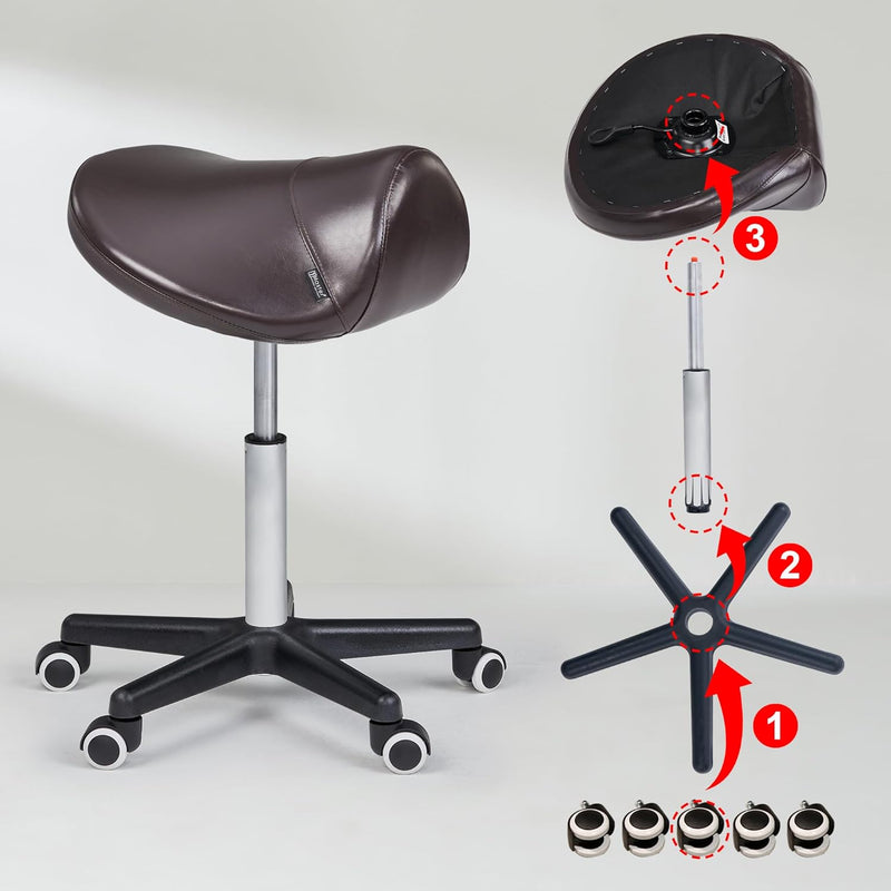 Master Massage Ergonomic Saddle Stool Seat Design Moulded