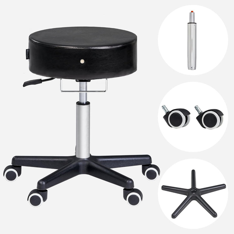 Master Massage Glider Ergonomic Round Swivel Stool Adjustable