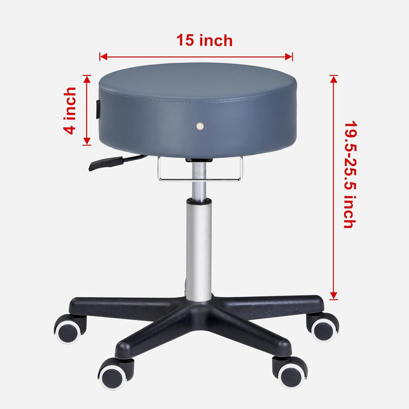 Master Massage Glider Ergonomic Round Swivel Stool Adjustable