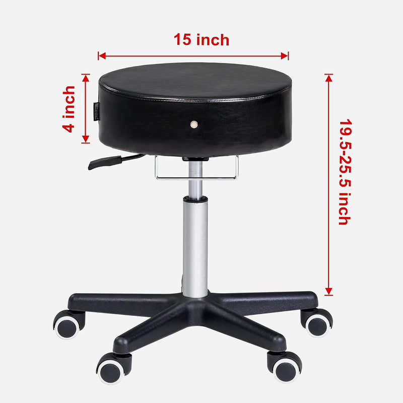 Master Massage Glider Ergonomic Round Swivel Stool Adjustable
